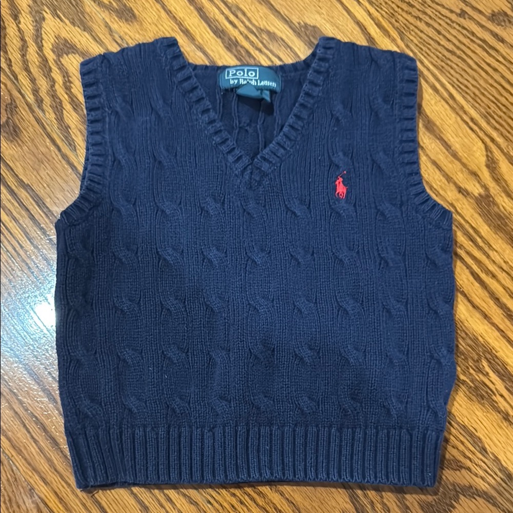 Polo by Ralph Lauren Navy Sweater Vest
